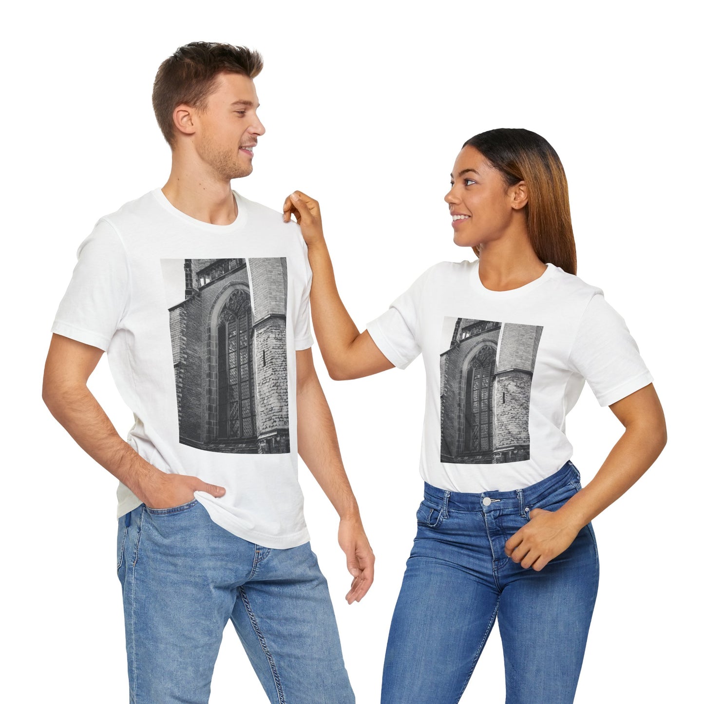 Gothic Planes Leiden Moody Unisex Tee | The Monochrome Moods Collection