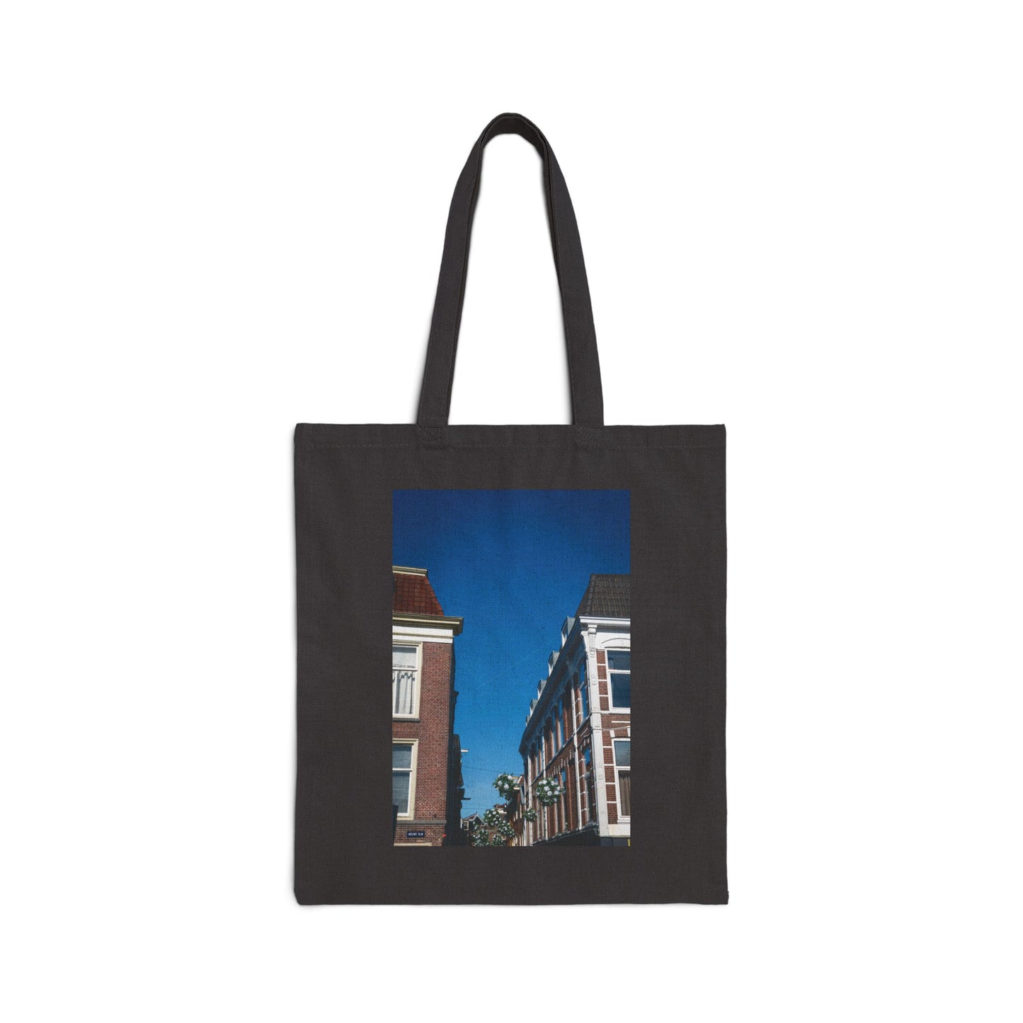Leiden Skyward Cotton Canvas Tote Bag with Artistic Photographic Print