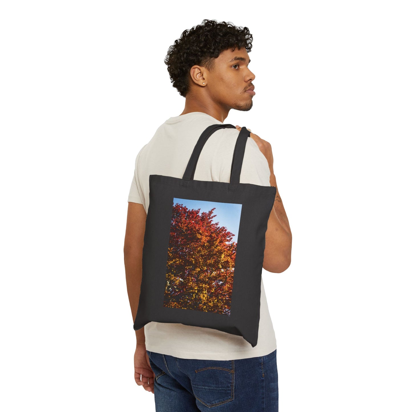 Red & Stone Burcht Leiden Cotton Canvas Tote Bag with Artistic Photographic Print