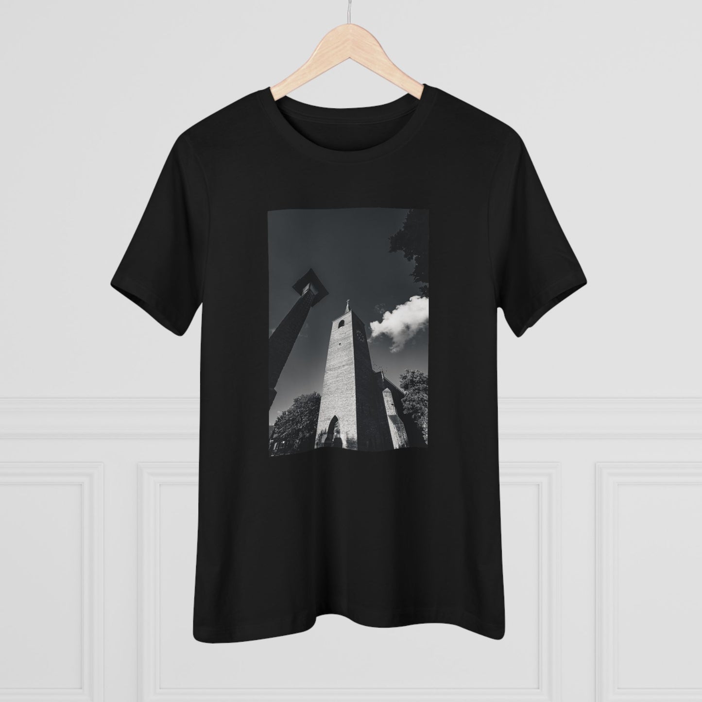 Lammenschans Steeple Monochrome Woman's Tee | The Monochrome Moods Collection