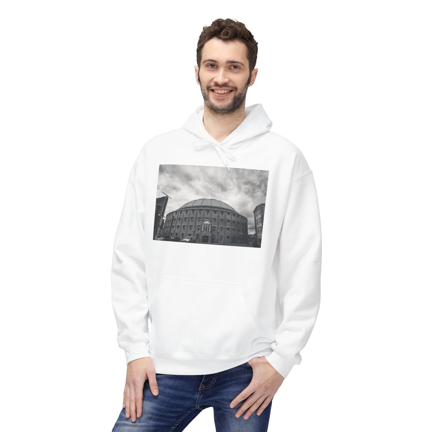 Celestial Geometry Haarlem Monochrome Fleece Hoodie