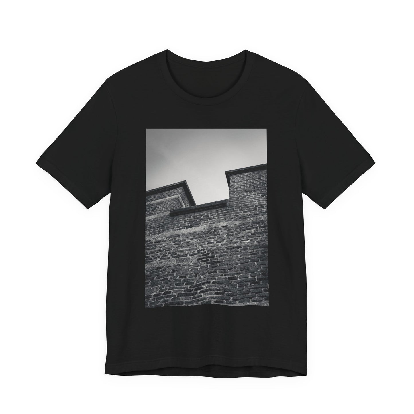 Light on Brick Burcht Leiden Moody Unisex Tee | The Monochrome Moods Collection