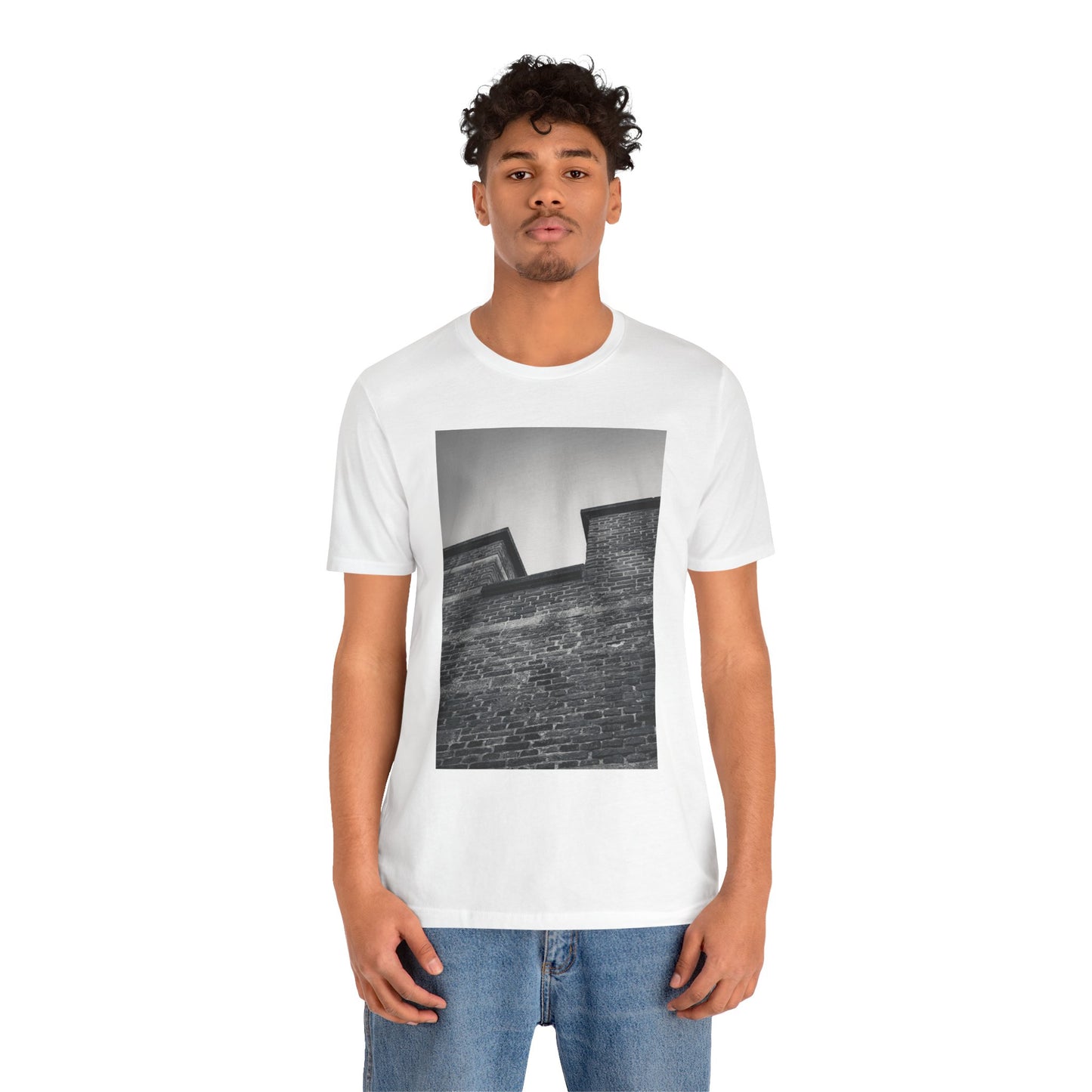 Light on Brick Burcht Leiden Moody Unisex Tee | The Monochrome Moods Collection