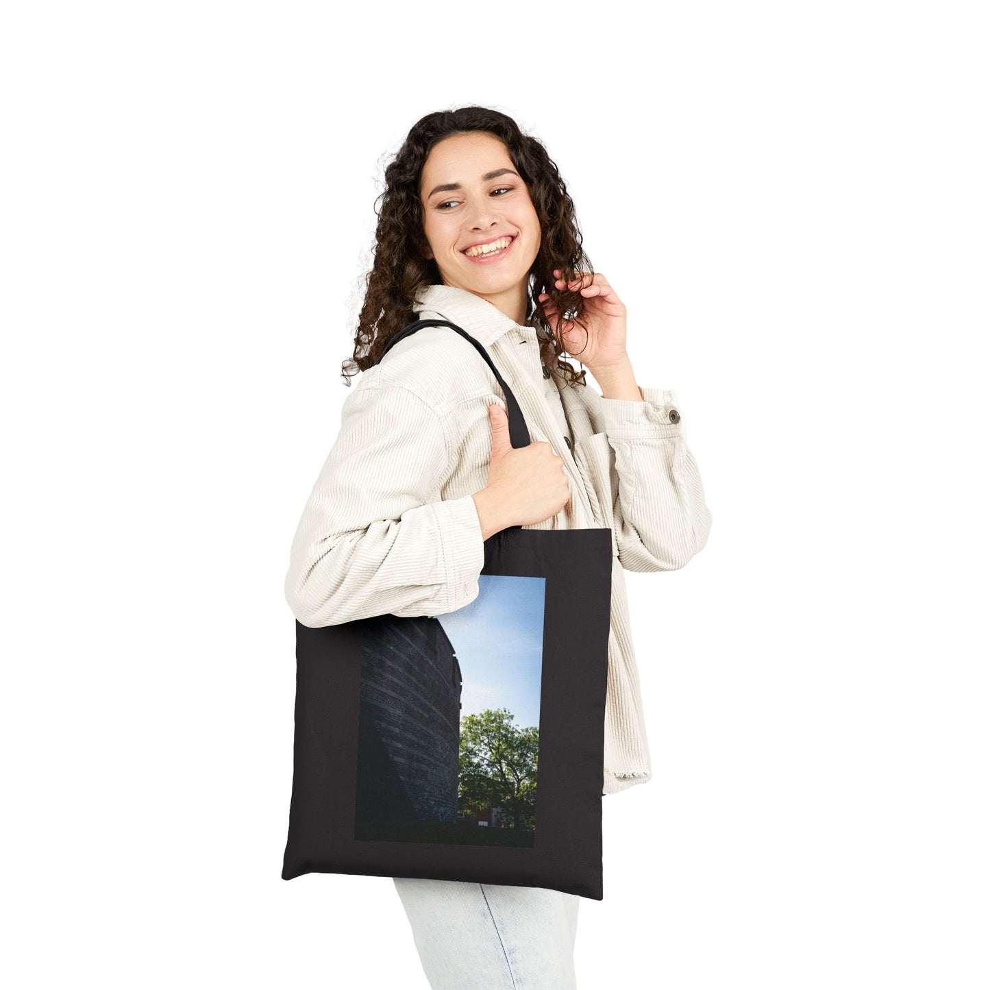 Stone & Sky Burcht Leiden Cotton Canvas Tote Bag with Artistic Photographic Print