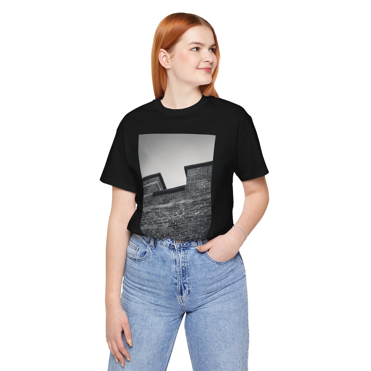 Light on Brick Burcht Leiden Moody Unisex Tee | The Monochrome Moods Collection
