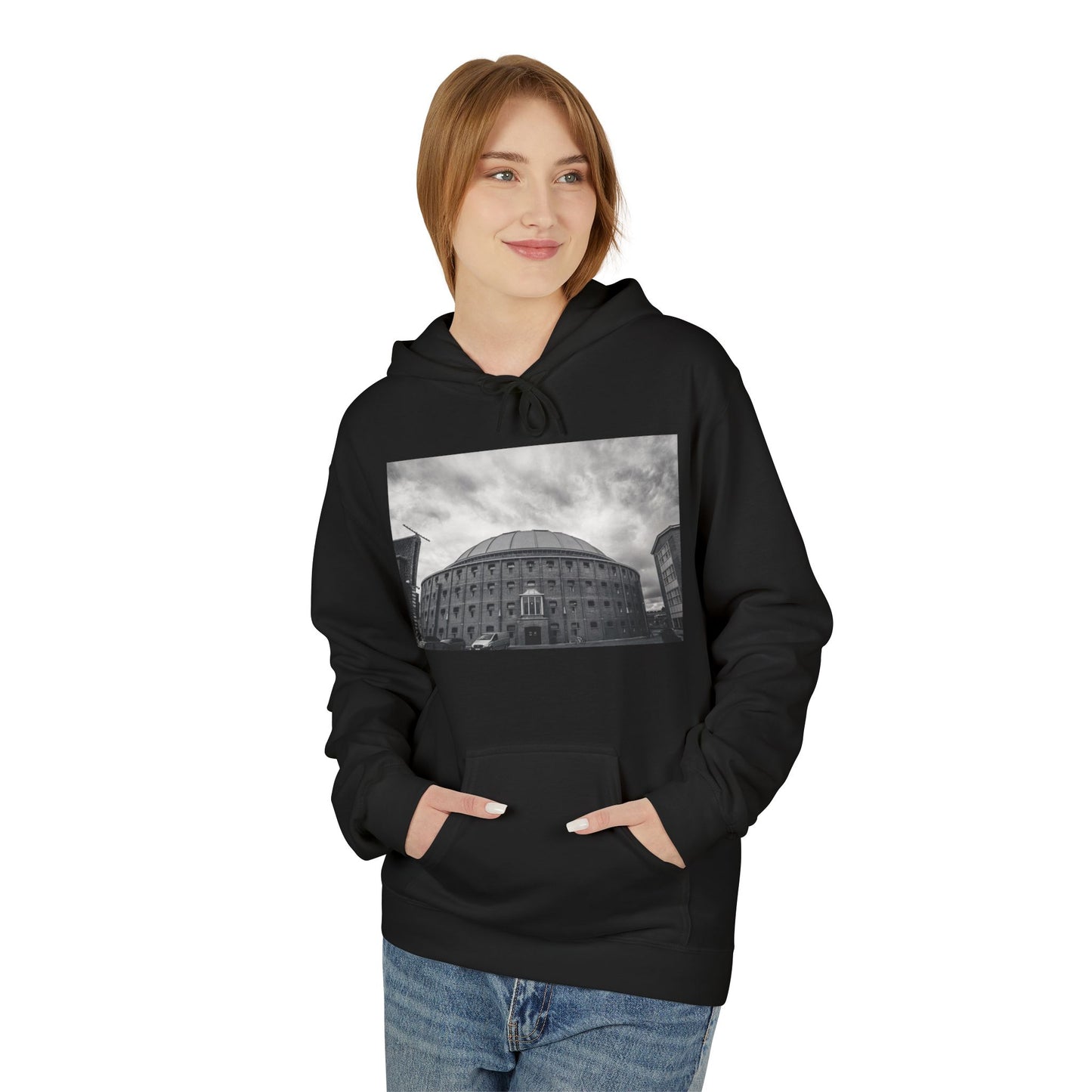 Celestial Geometry Haarlem Monochrome Fleece Hoodie