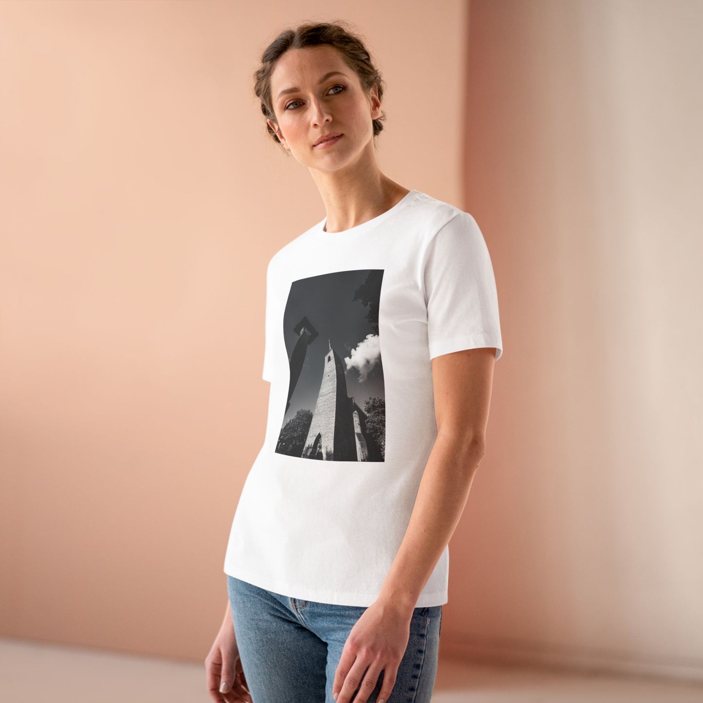 Lammenschans Steeple Monochrome Woman's Tee | The Monochrome Moods Collection