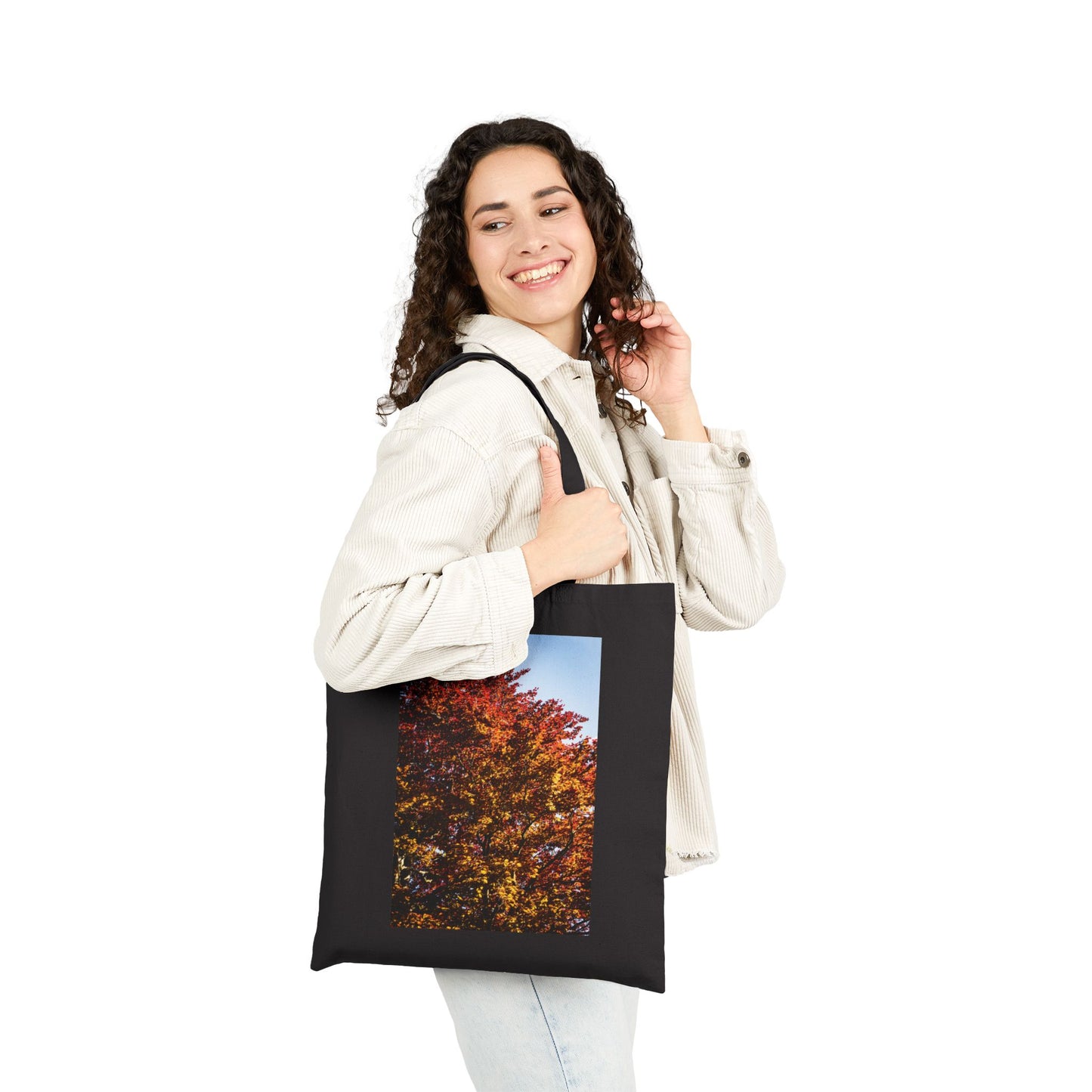Red & Stone Burcht Leiden Cotton Canvas Tote Bag with Artistic Photographic Print