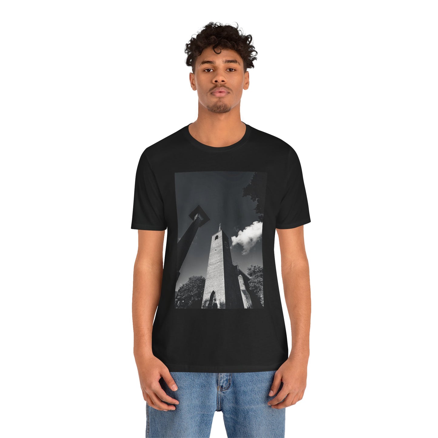 Lammenschans Steeple Monochrome Unisex Tee | The Monochrome Moods Collection