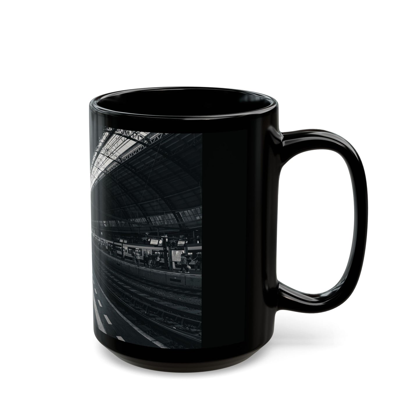 Amsterdam Central | Architectural Form Monochrome Ceramic Mug 11oz 15oz