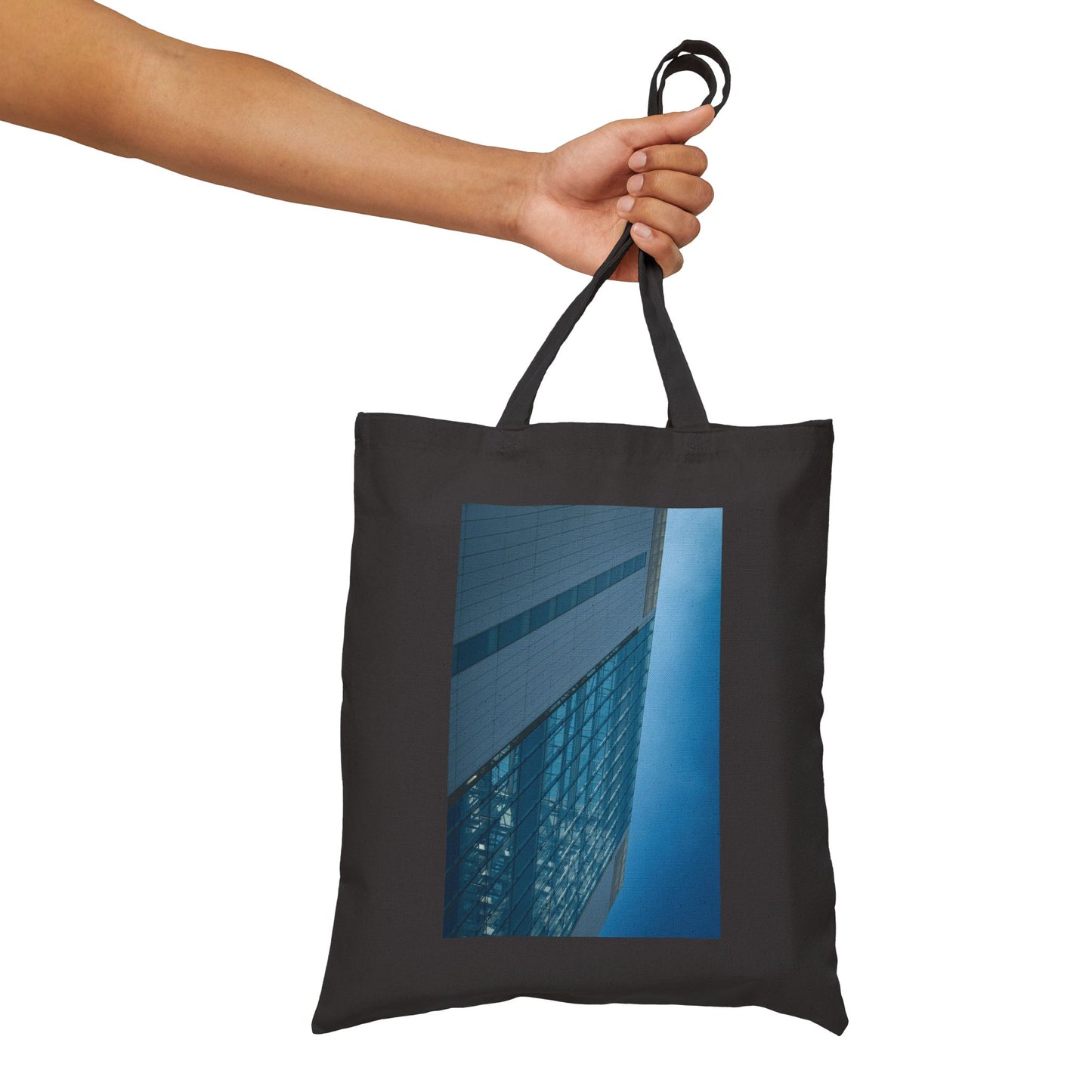 Skyscraper Rise The Hague Cotton Canvas Tote Bag with Artistic Photographic Print