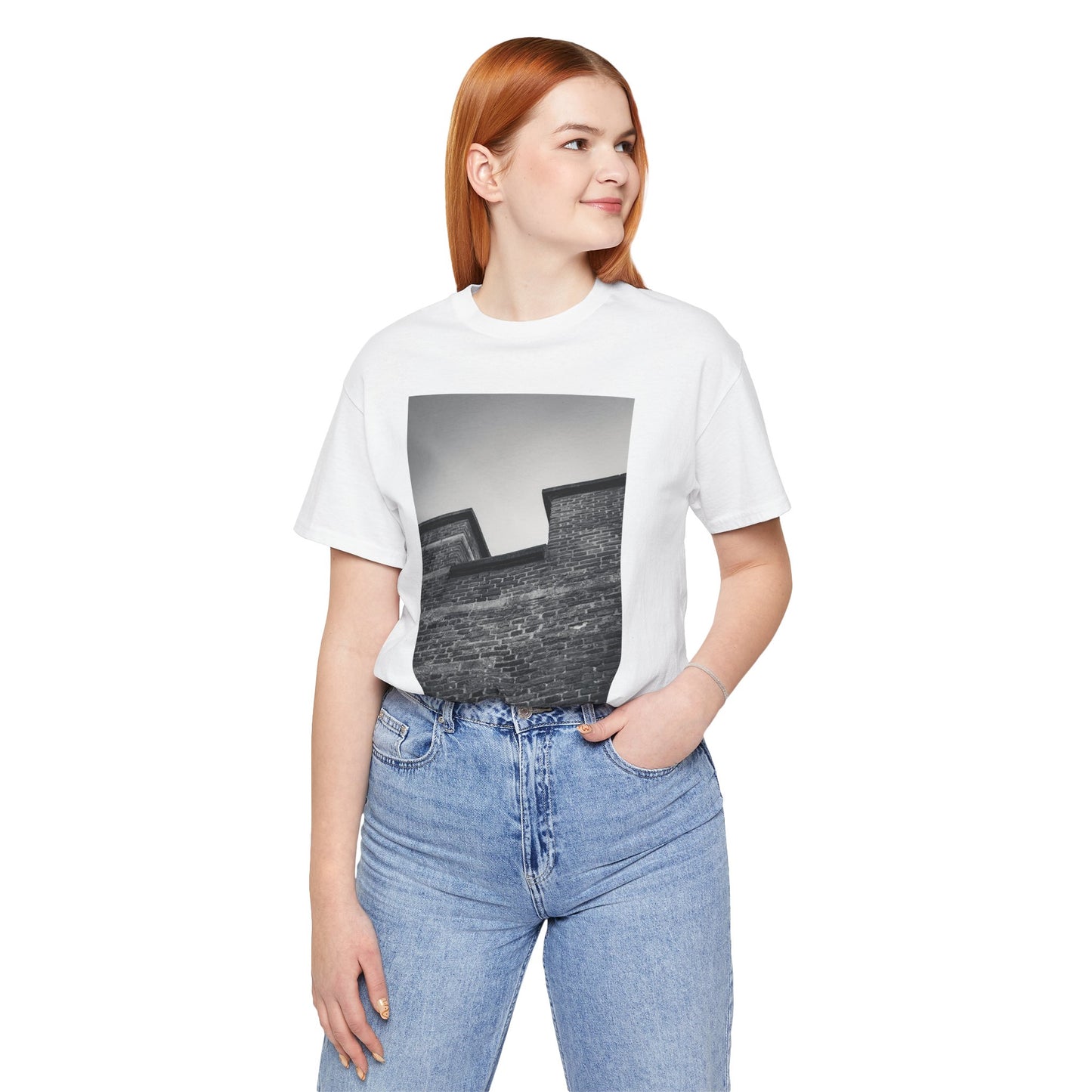 Light on Brick Burcht Leiden Moody Unisex Tee | The Monochrome Moods Collection