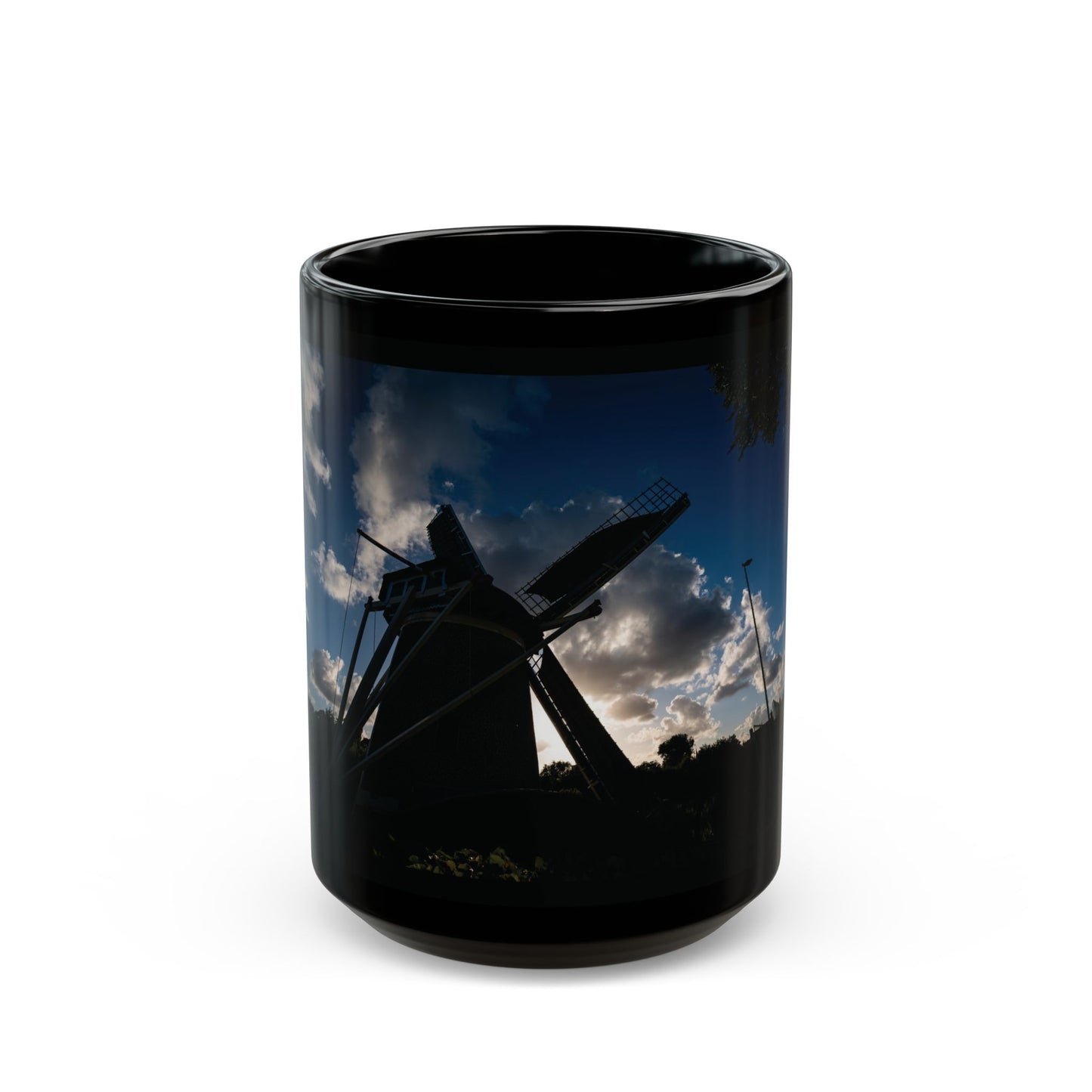 Dramatic Sky Leiden Windmill Ceramic Mug 11oz 15oz