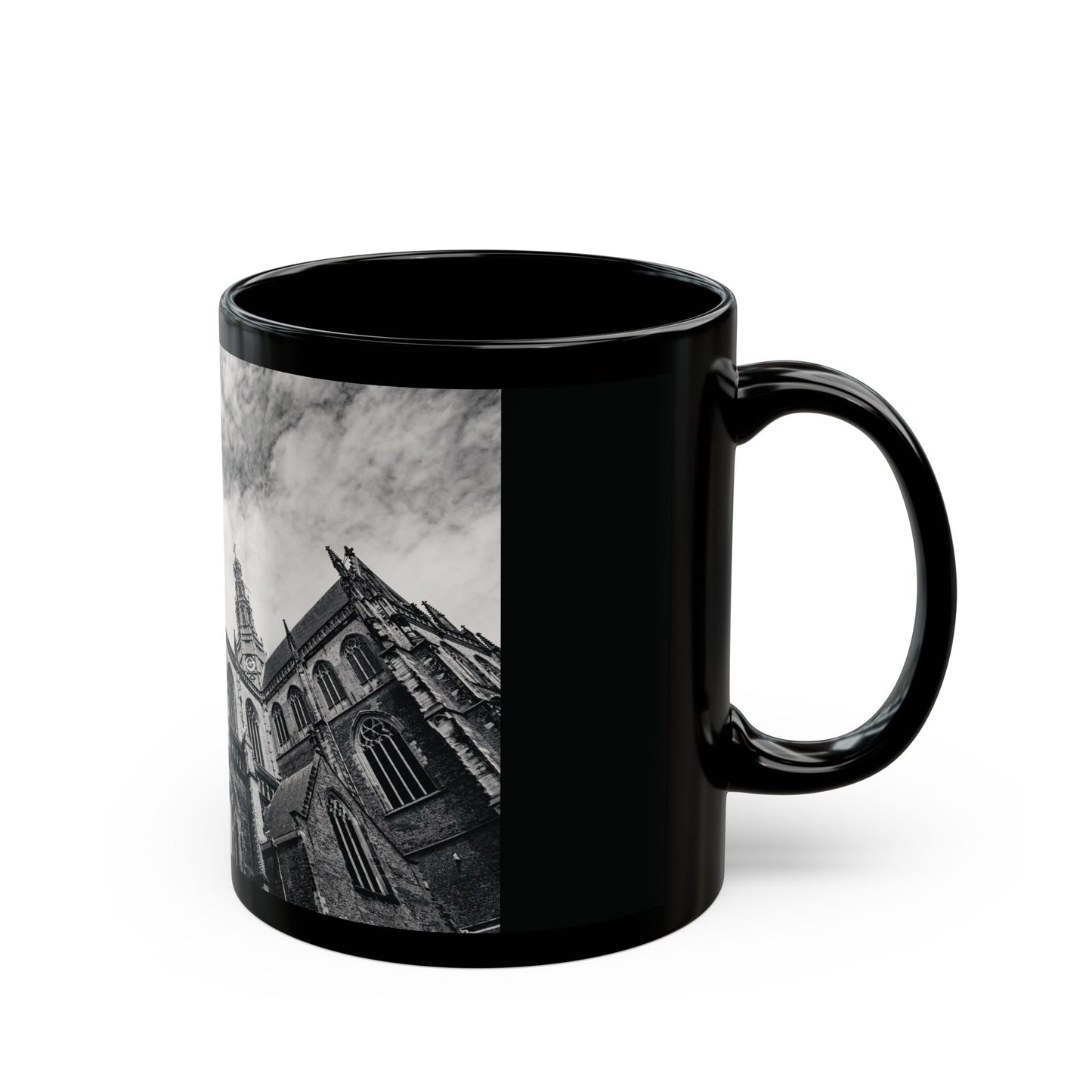 Cathedral Form Haarlem Monochrome Ceramic Mug 11oz 15oz