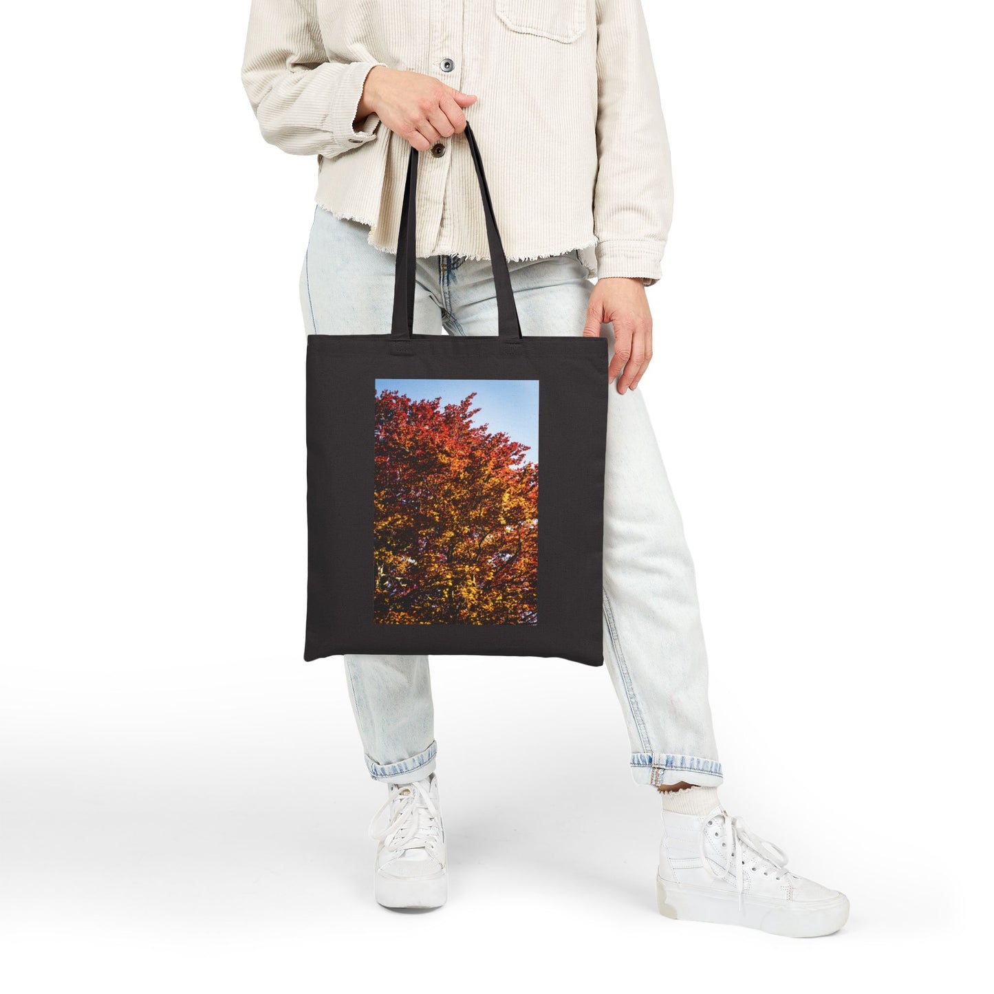 Red & Stone Burcht Leiden Cotton Canvas Tote Bag with Artistic Photographic Print