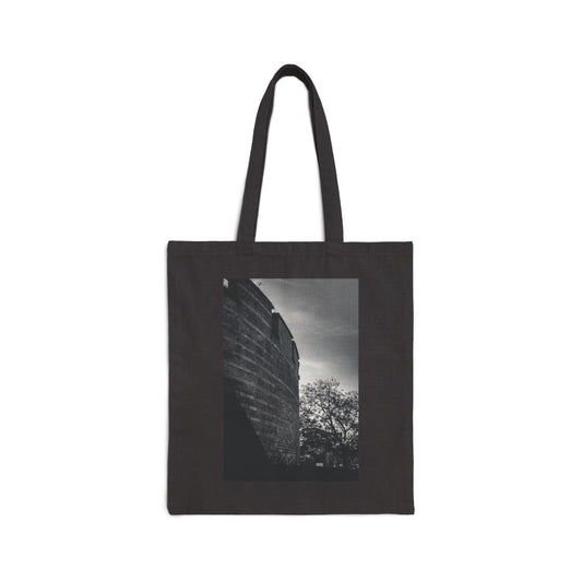 Citadel Angle Leiden Monochrome Cotton Canvas Tote Bag with Artistic Photographic Print