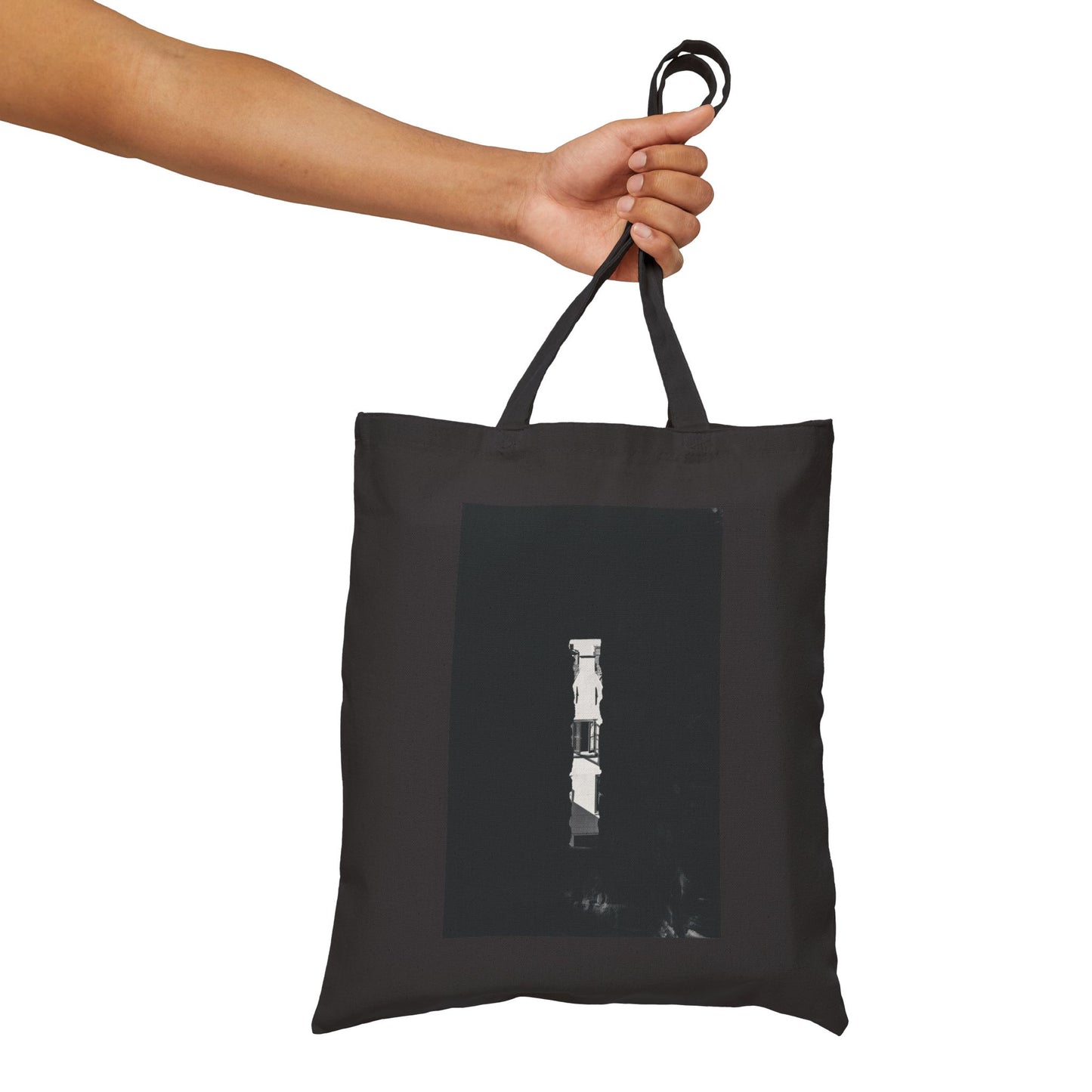 A Window in Time Burcht Leiden Monochrome Cotton Canvas Tote Bag with Artistic Photographic Print