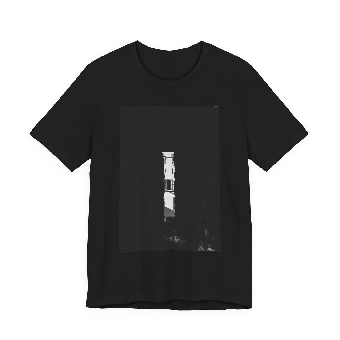 A Window in Time Burcht Leiden Moody Unisex Tee | The Monochrome Moods Collection