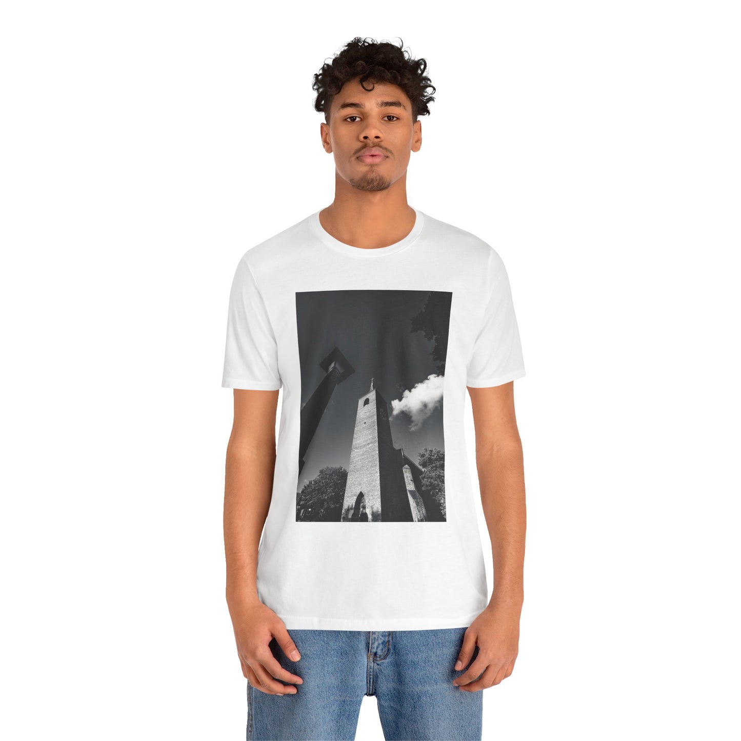 Lammenschans Steeple Monochrome Unisex Tee | The Monochrome Moods Collection