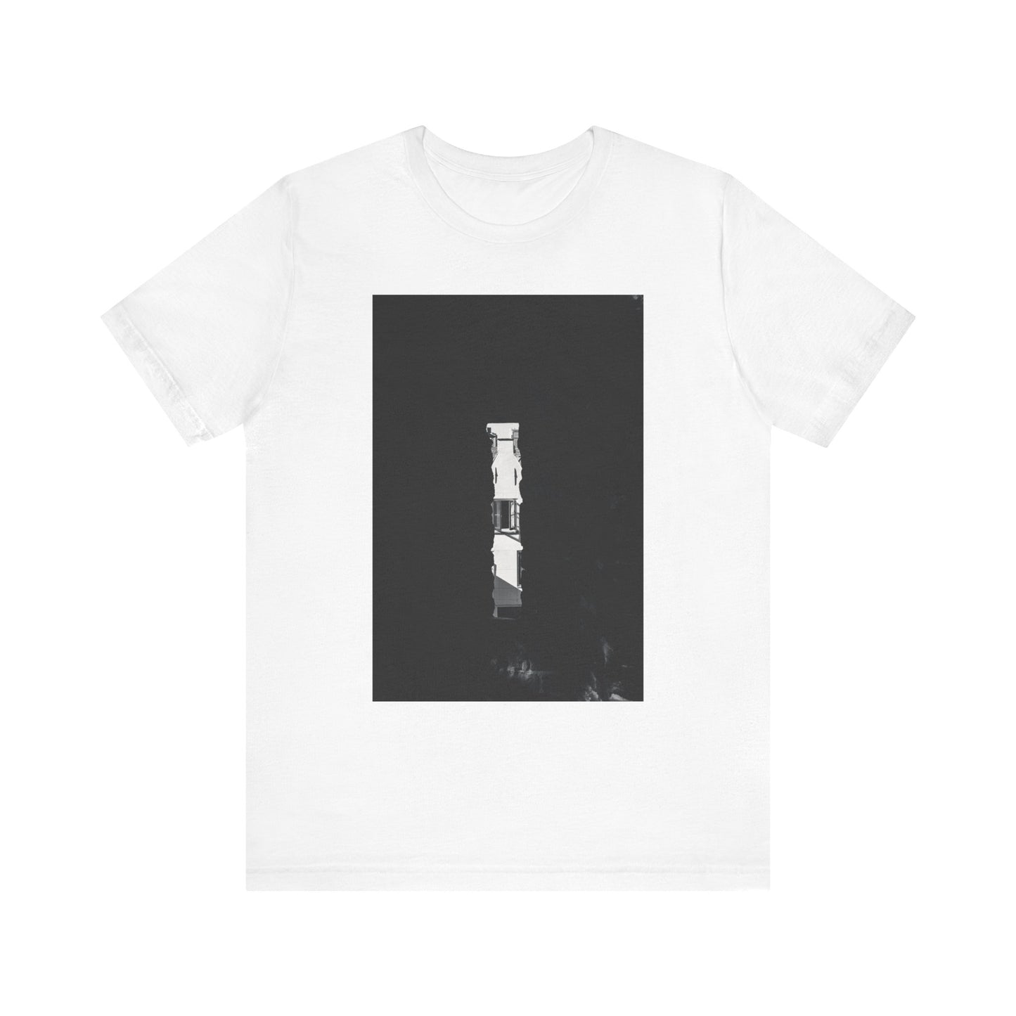 A Window in Time Burcht Leiden Moody Unisex Tee | The Monochrome Moods Collection
