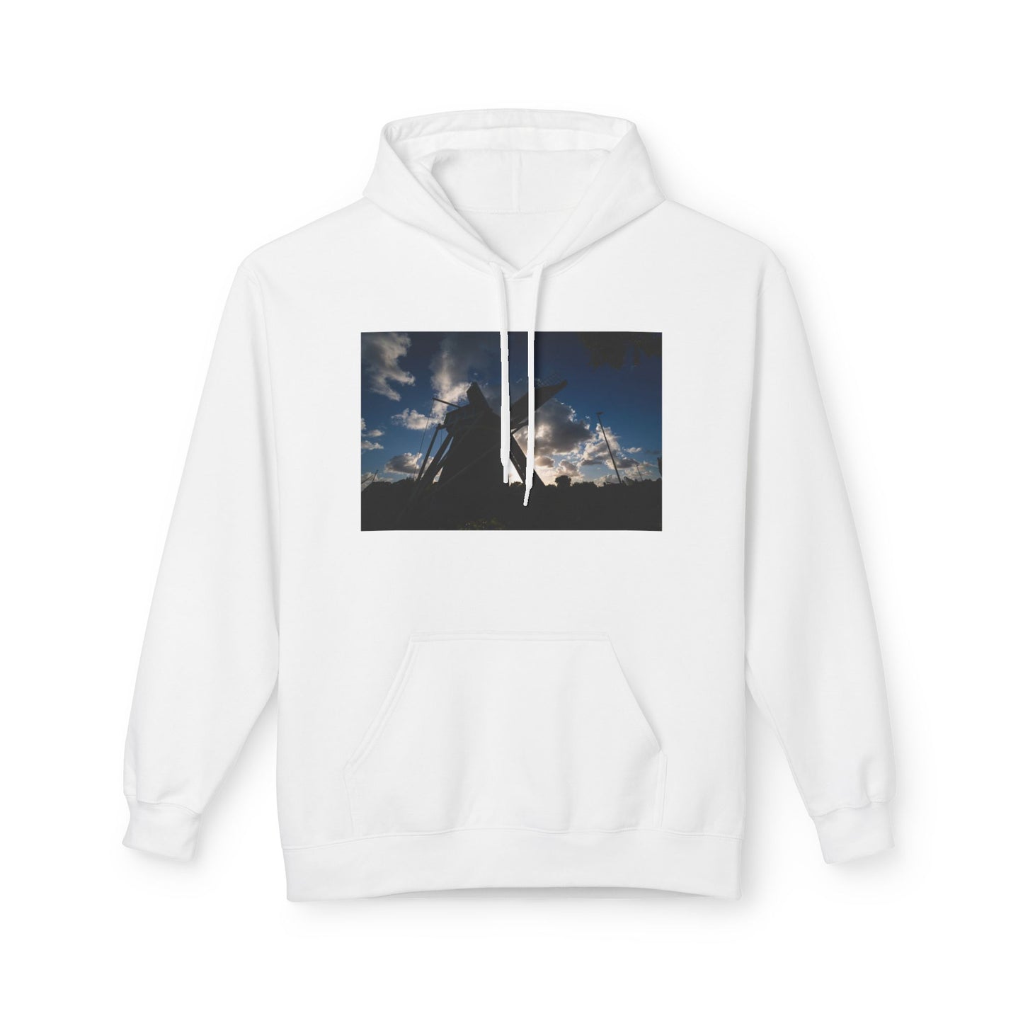 Dramatic Sky Leiden Windmill Fleece Hoodie