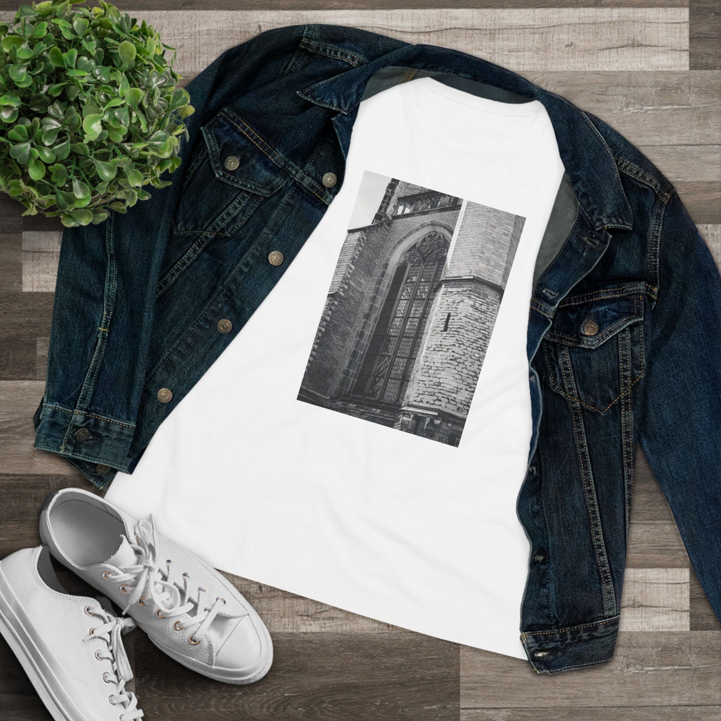 Gothic Planes Leiden Moody Woman's Tee | The Monochrome Moods Collection