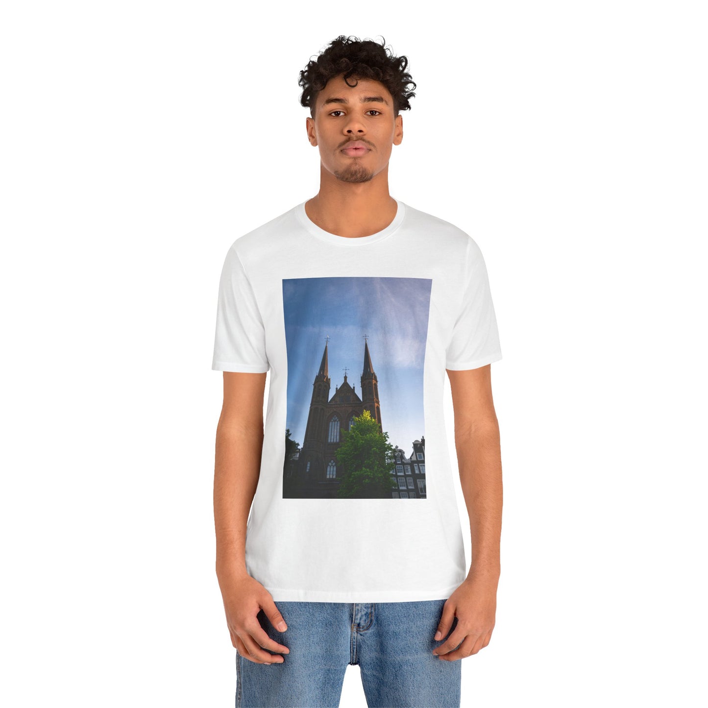 Sunset Silhouette Amsterdam Moody Unisex Tee | The Atmospheric Collection