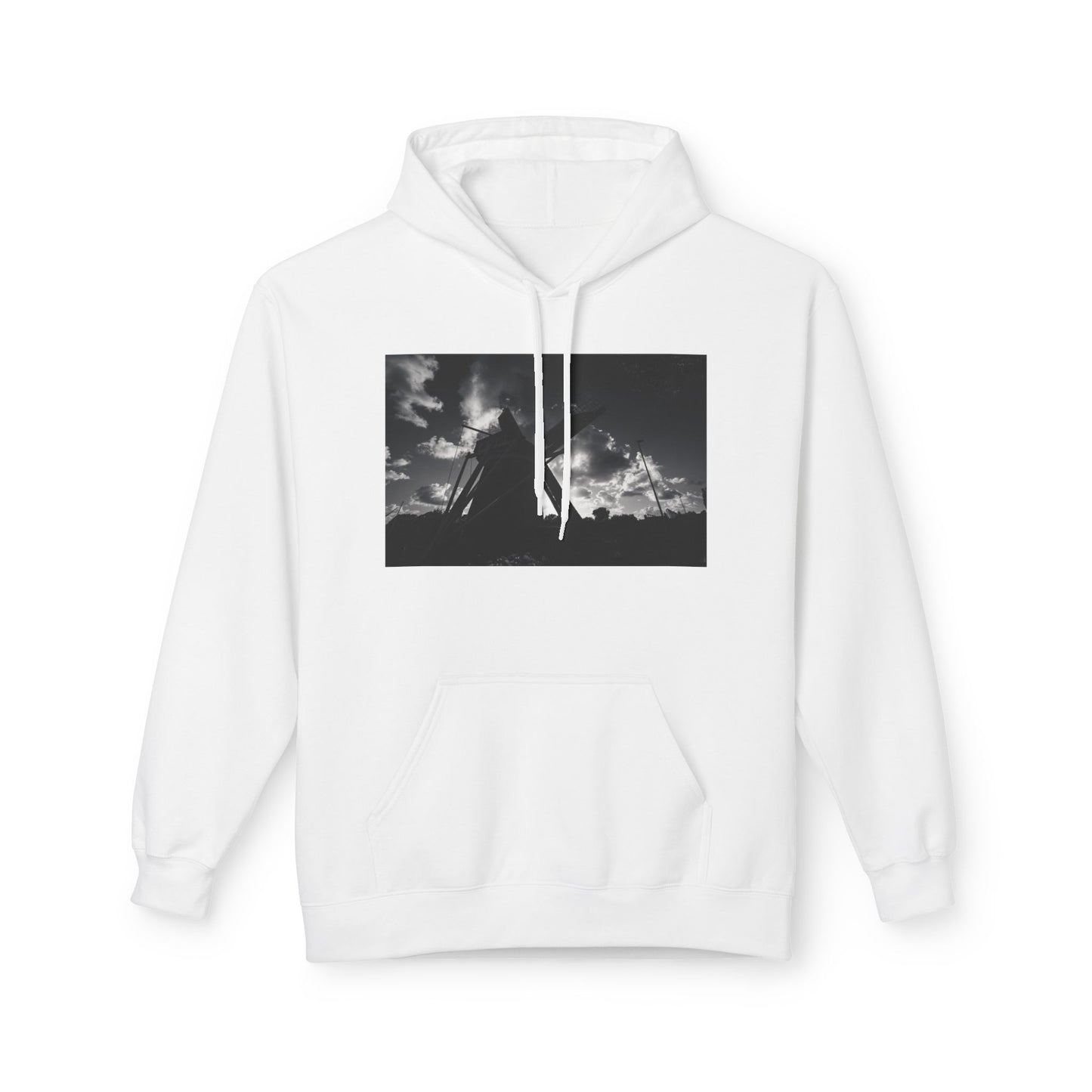 Monochrome Sky Leiden Windmill Fleece Hoodie