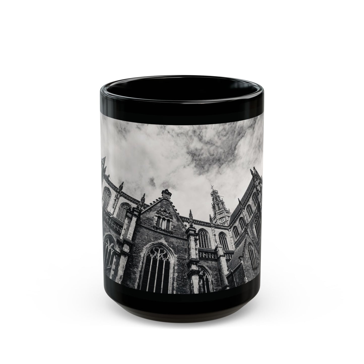 Cathedral Form Haarlem Monochrome Ceramic Mug 11oz 15oz