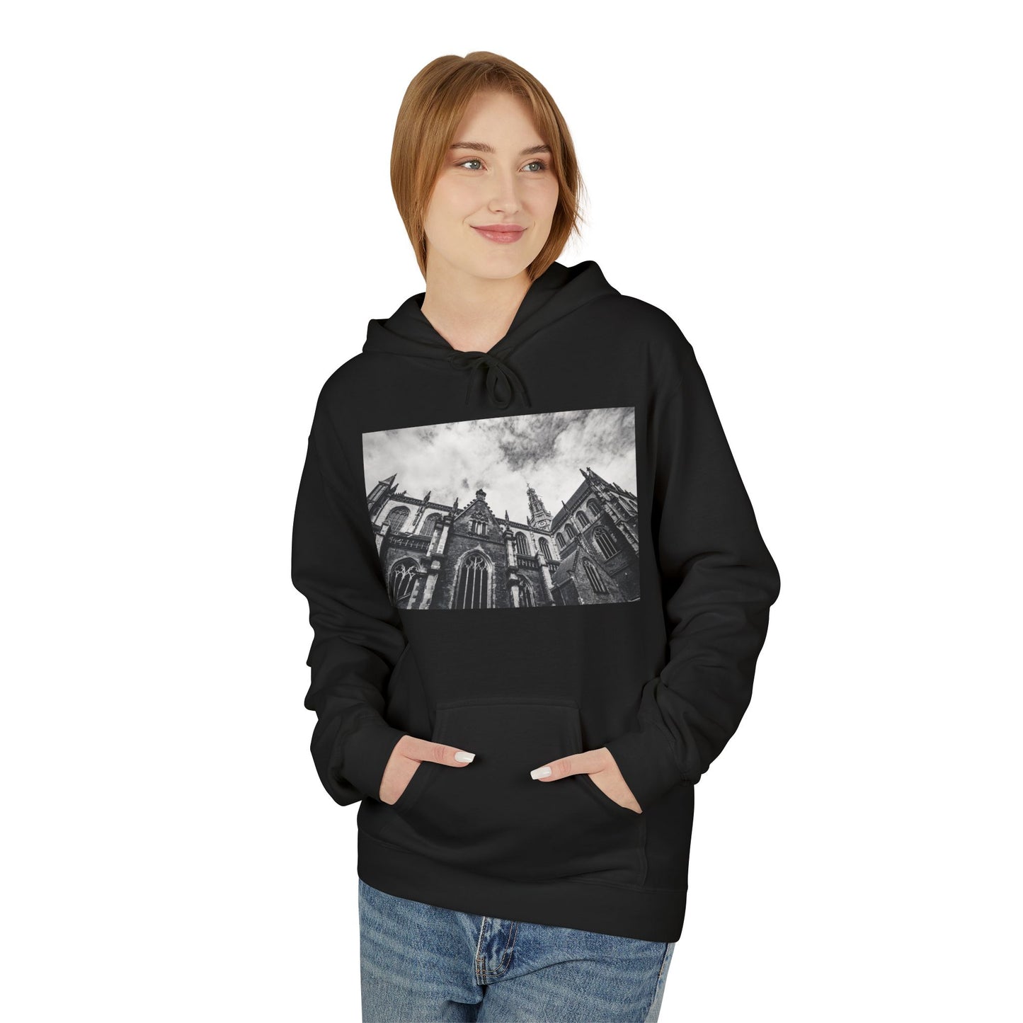 Cathedral Form Monochrome Haarlem Fleece Hoodie