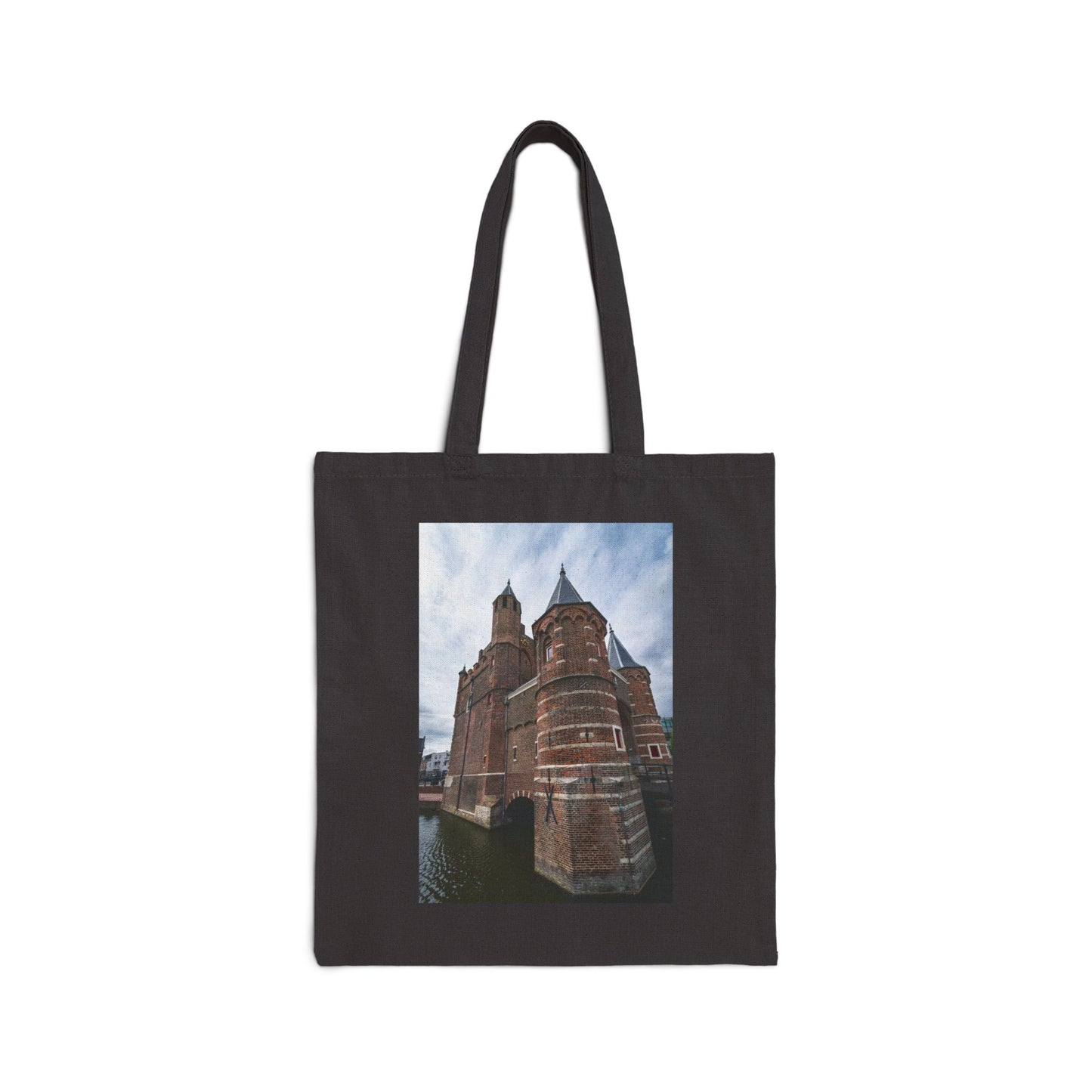 City Spire Haarlem Cotton Canvas Tote Bag with Artistic Photographic Print