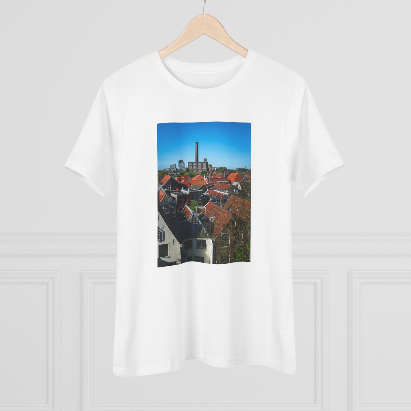 Leiden Rooftops the Burcht Leiden Woman's Tee | The StudioTJ Signature Collection