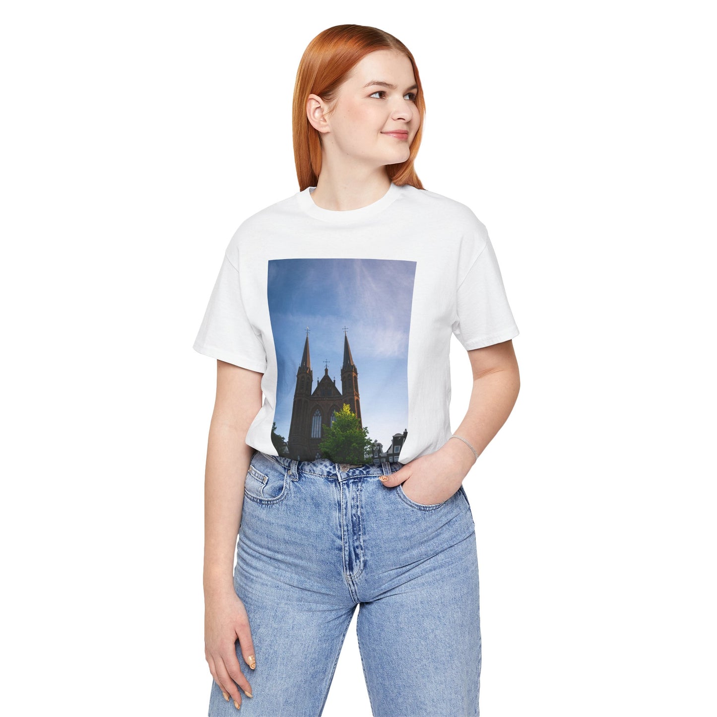 Sunset Silhouette Amsterdam Moody Unisex Tee | The Atmospheric Collection