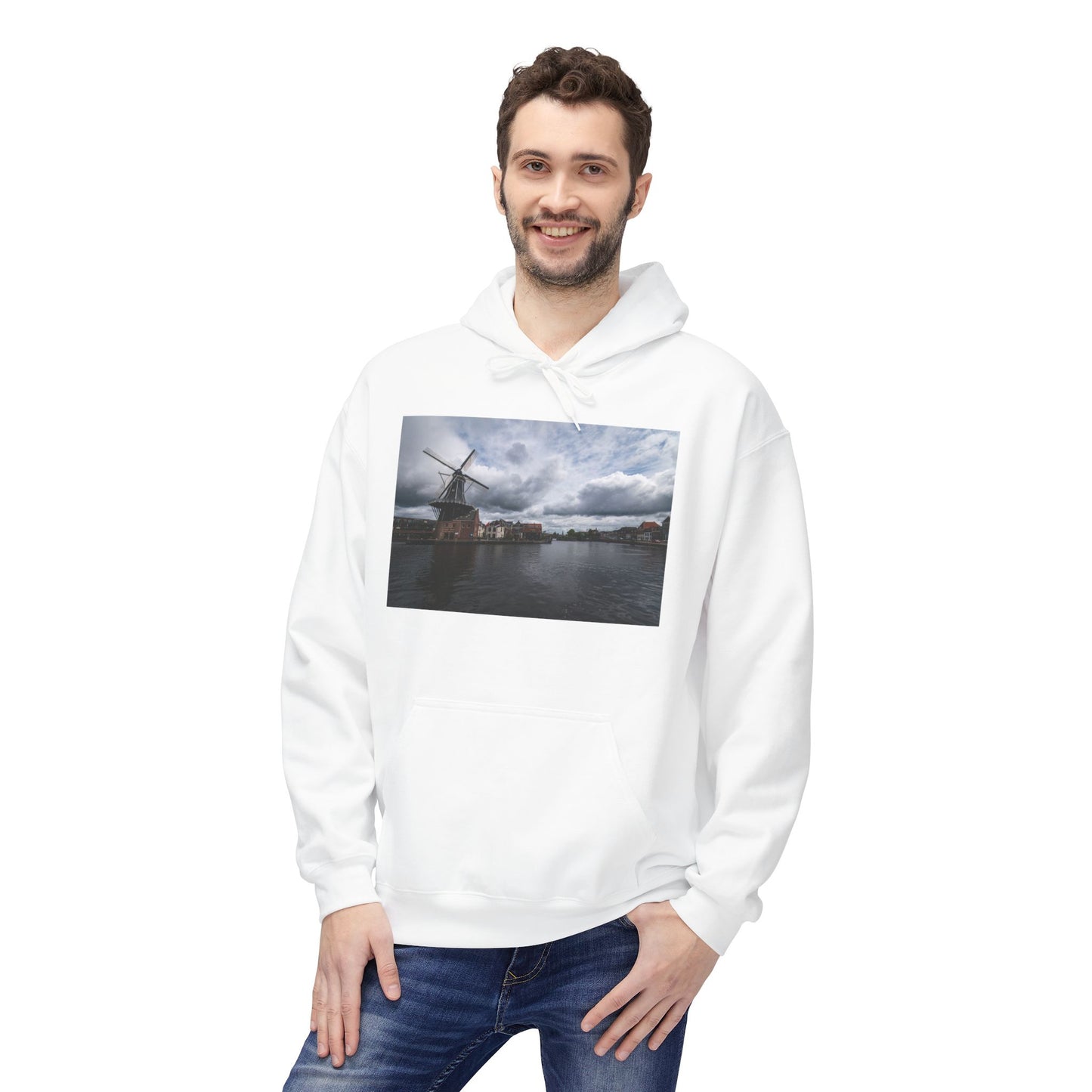 The Haarlem Windmill Atmospheric Fleece Hoodie