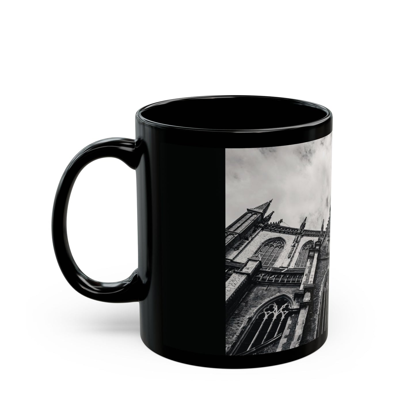 Cathedral Form Haarlem Monochrome Ceramic Mug 11oz 15oz