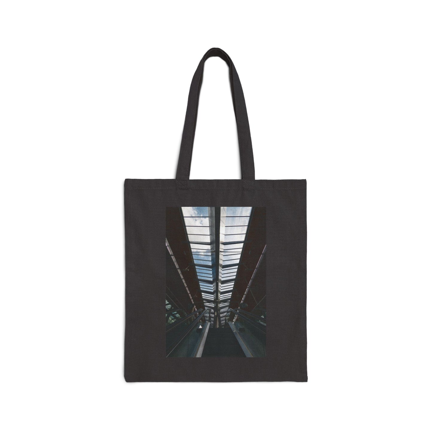 Azure Apex Amsterdam Bijlmer Cotton Canvas Tote Bag with Artistic Photographic Print