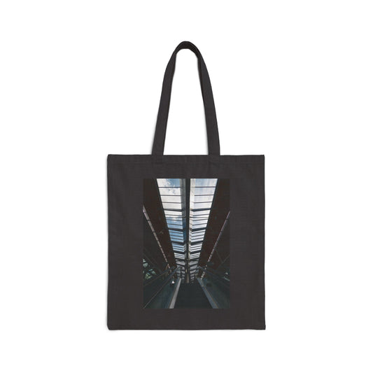 Azure Apex Amsterdam Bijlmer Cotton Canvas Tote Bag with Artistic Photographic Print