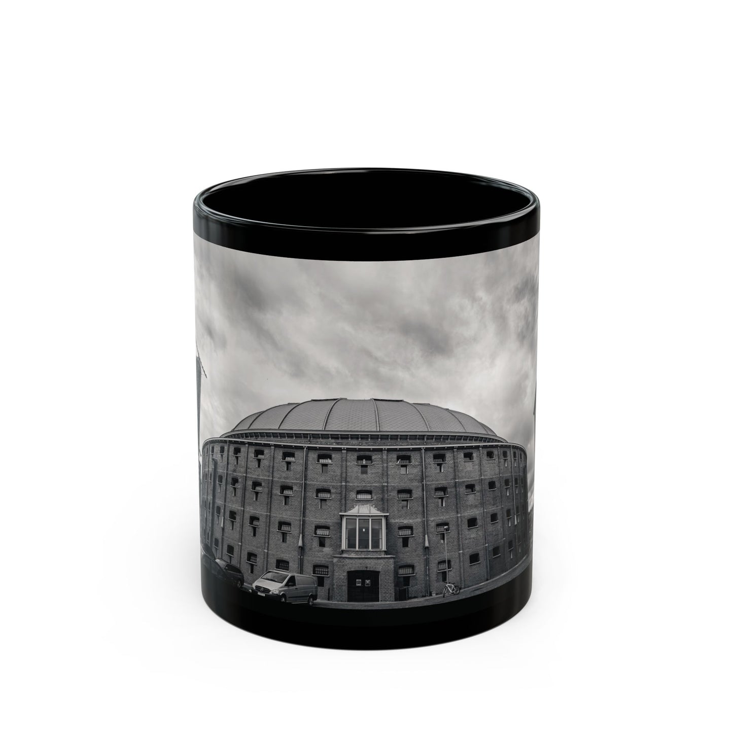 Celestial Geometry Haarlem Dome Monochrome Ceramic Mug 11oz 15oz