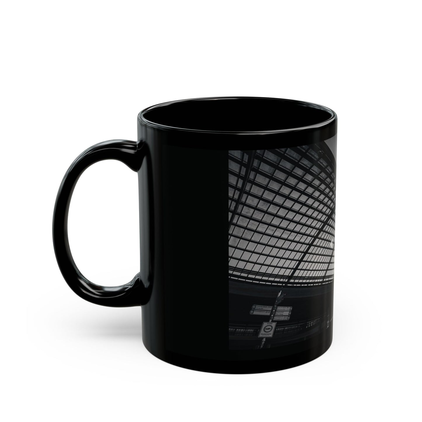 Amsterdam | Architectural Wave Monochrome Ceramic Mug 11oz 15oz