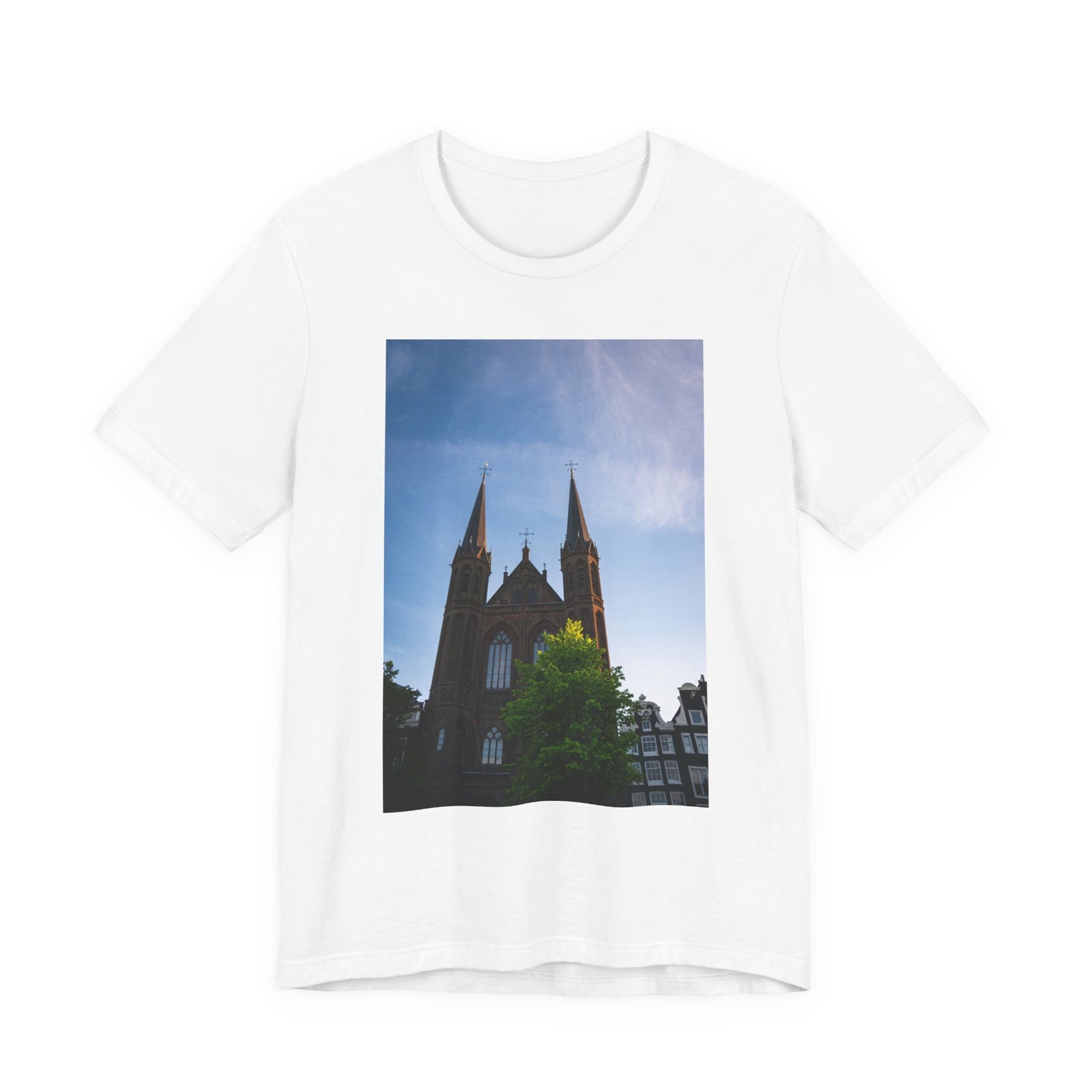 Sunset Silhouette Amsterdam Moody Unisex Tee | The Atmospheric Collection