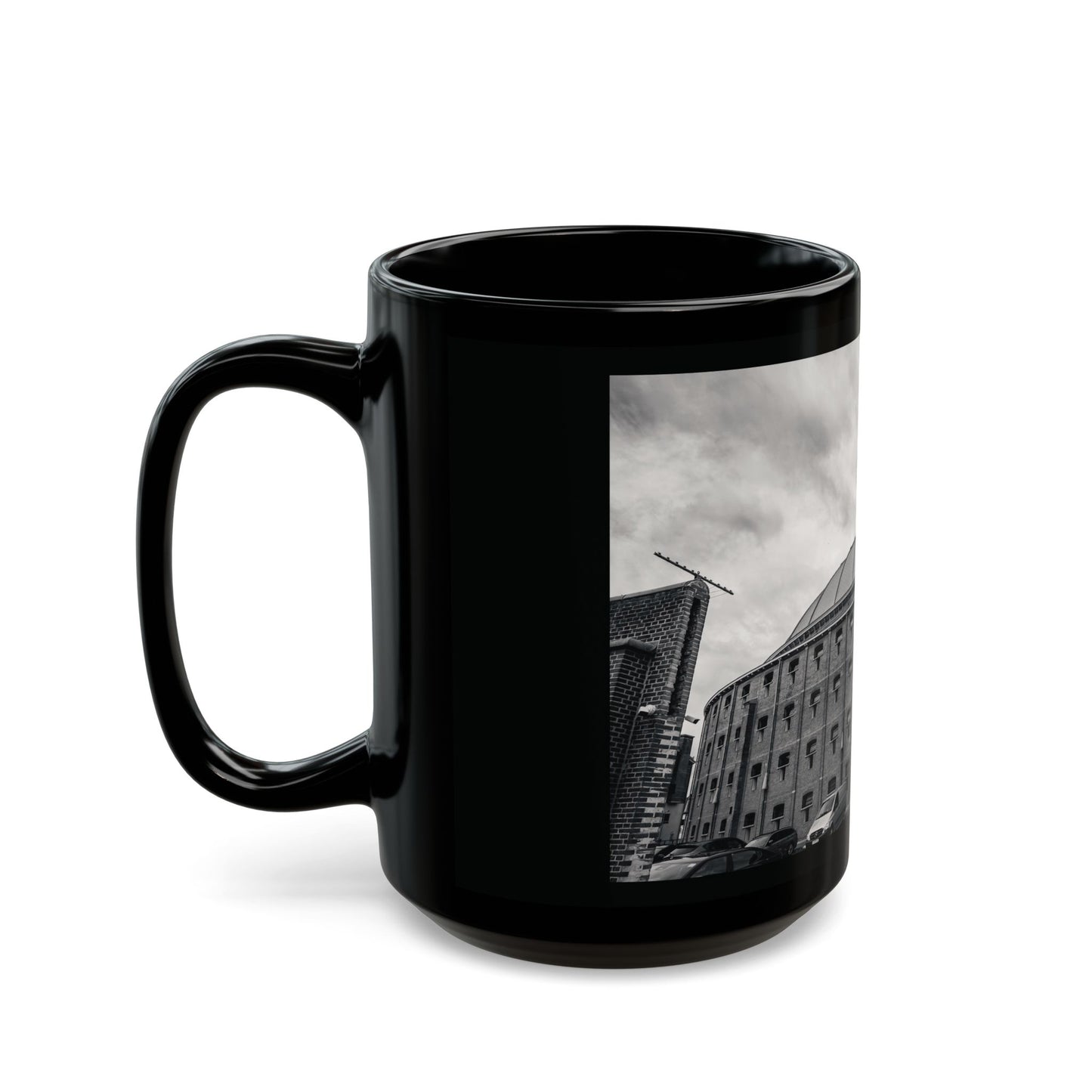 Celestial Geometry Haarlem Dome Monochrome Ceramic Mug 11oz 15oz