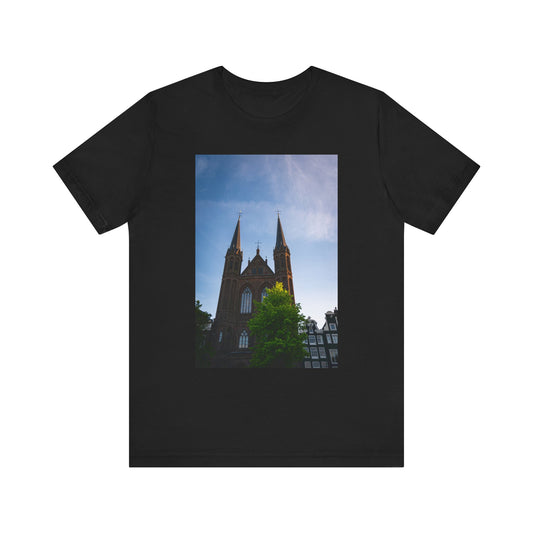 Sunset Silhouette Amsterdam Moody Unisex Tee | The Atmospheric Collection