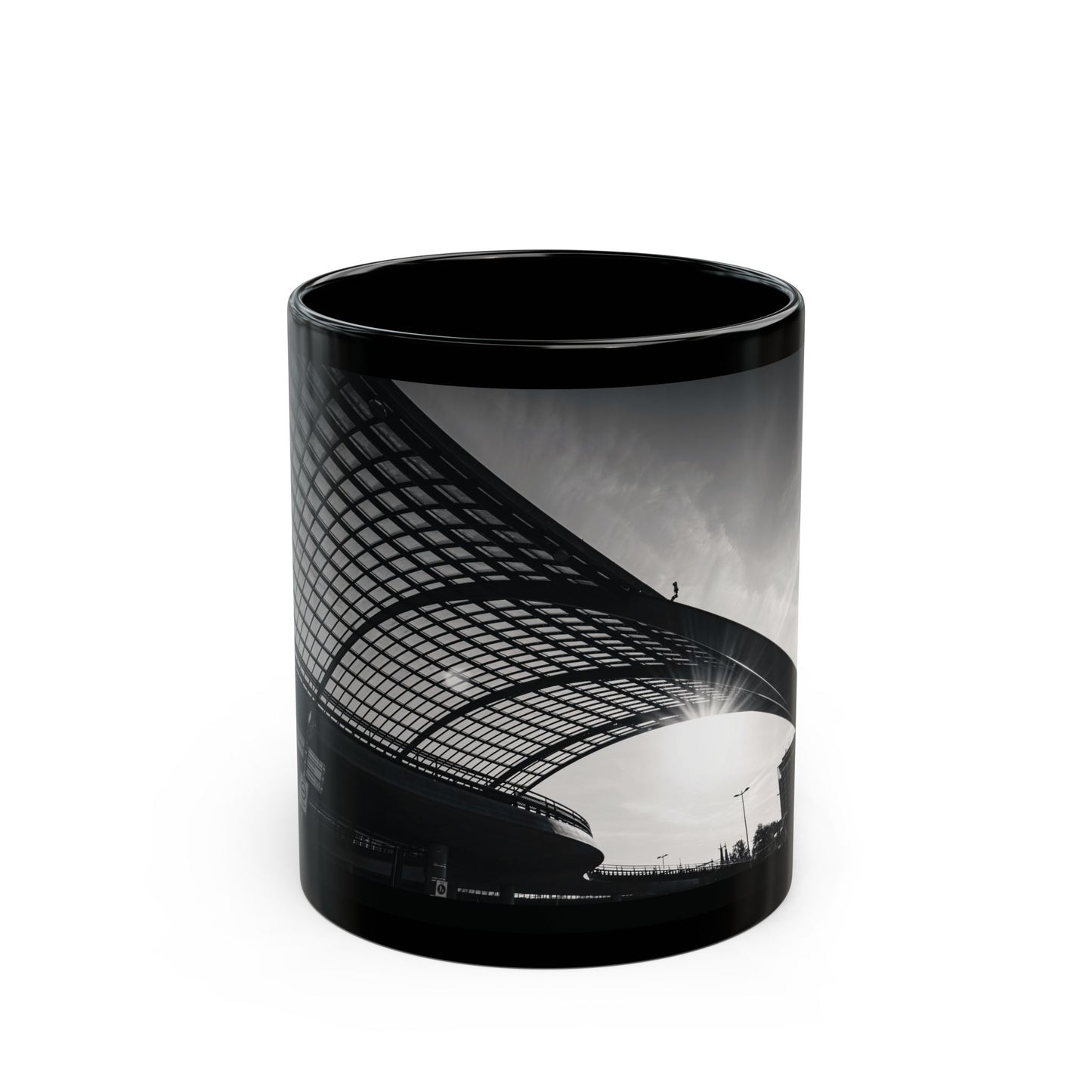 Amsterdam | Architectural Wave Monochrome Ceramic Mug 11oz 15oz