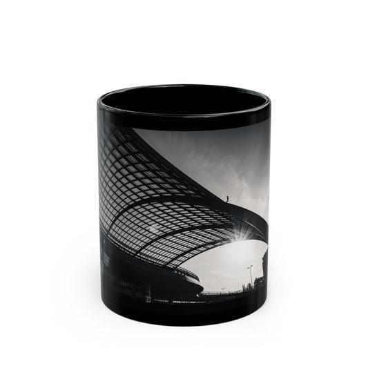 Amsterdam | Architectural Wave Monochrome Ceramic Mug 11oz 15oz