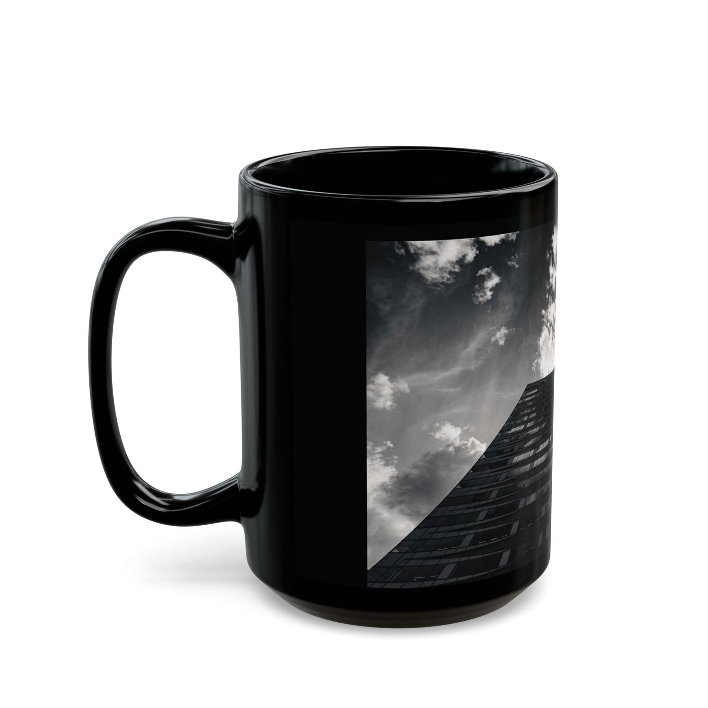 Concrete Spire Amsterdam Bijlmer Monochrome Ceramic Mug 11oz 15oz