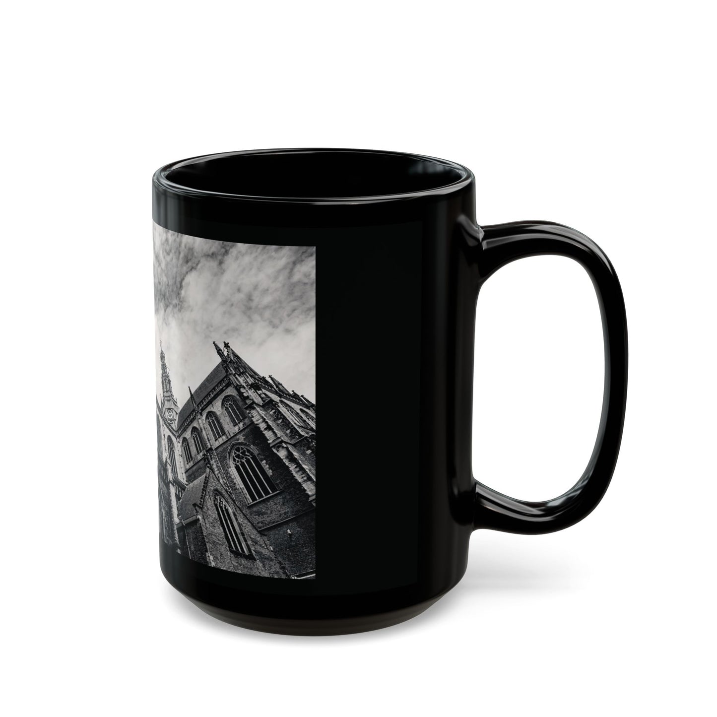 Cathedral Form Haarlem Monochrome Ceramic Mug 11oz 15oz