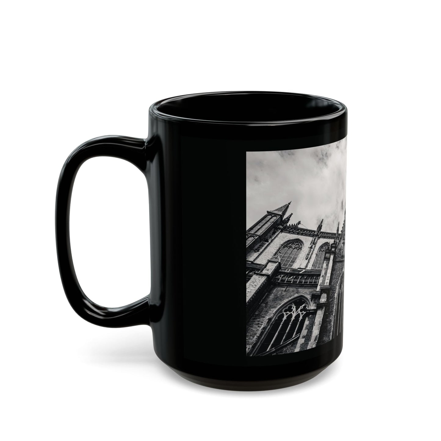 Cathedral Form Haarlem Monochrome Ceramic Mug 11oz 15oz