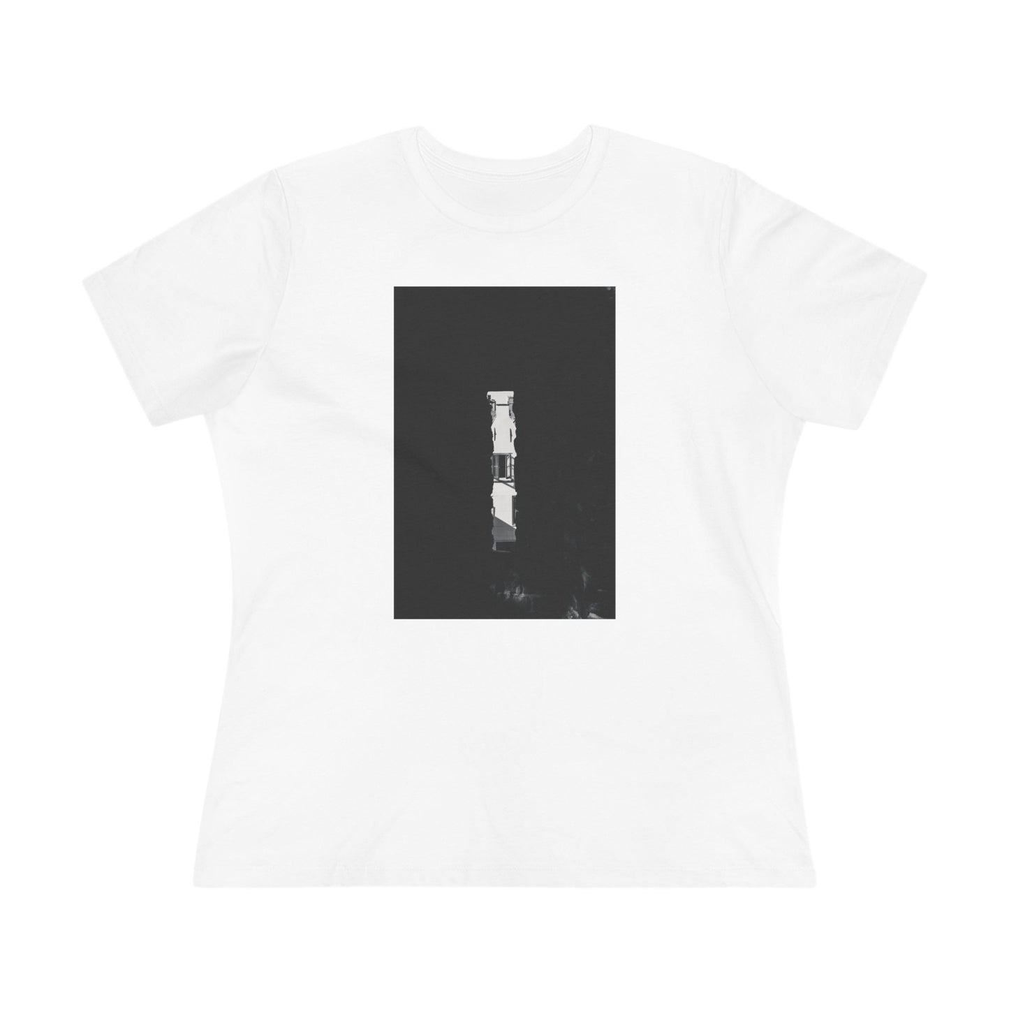 A Window in Time Burcht Leiden Moody Woman's Tee | The Monochrome Moods Collection