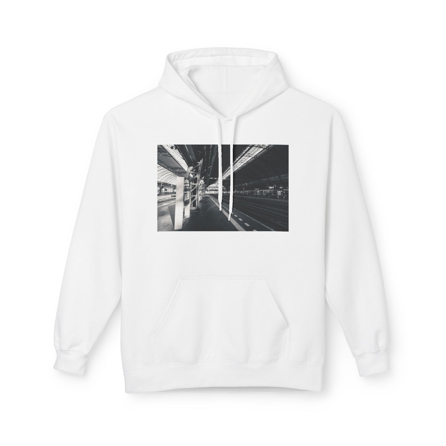 Amsterdam Central | Architectural Form Monochrome Fleece Hoodie