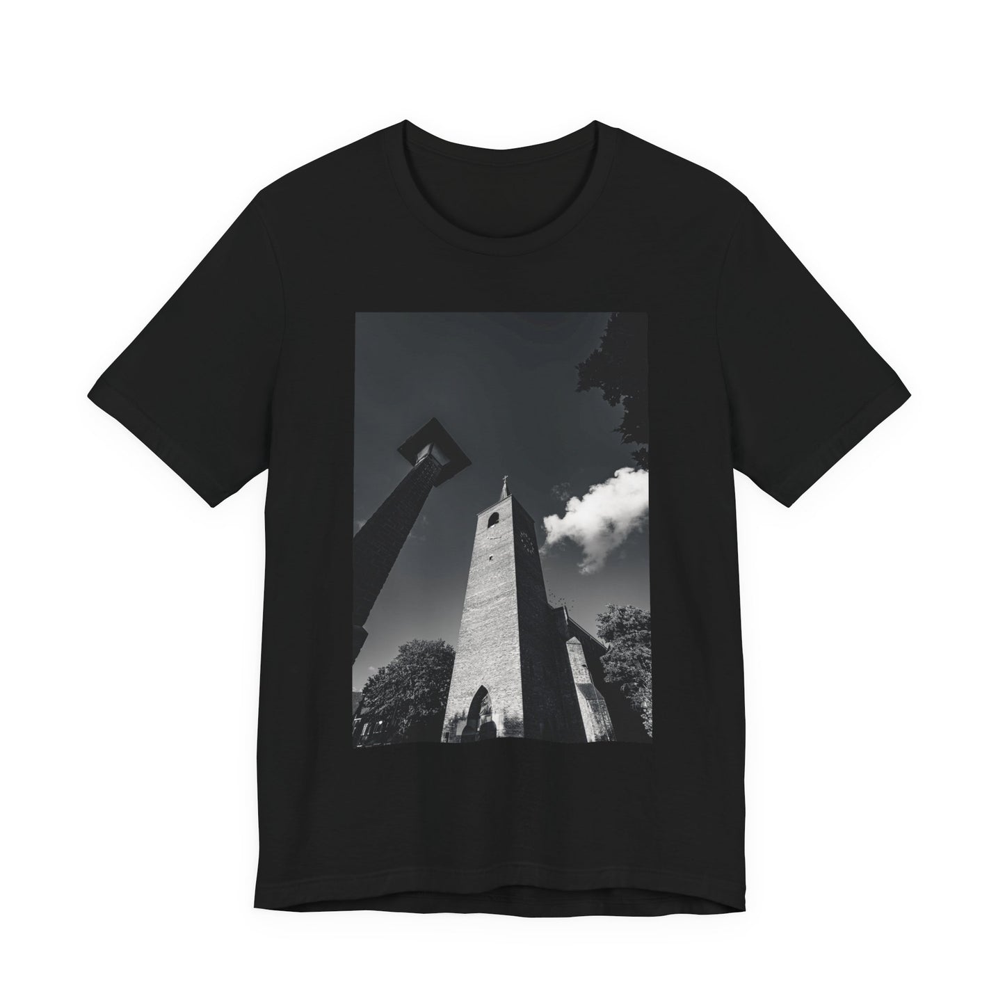 Lammenschans Steeple Monochrome Unisex Tee | The Monochrome Moods Collection